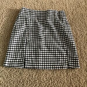Love on a Hanger Black and White Mini Pencil Skirt